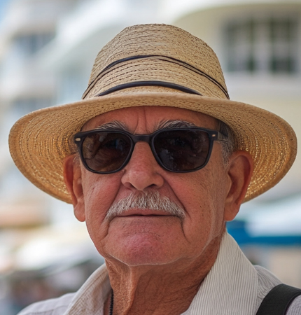 An older gentlemen provides feedback to our Miami Architecture Cruises tour.