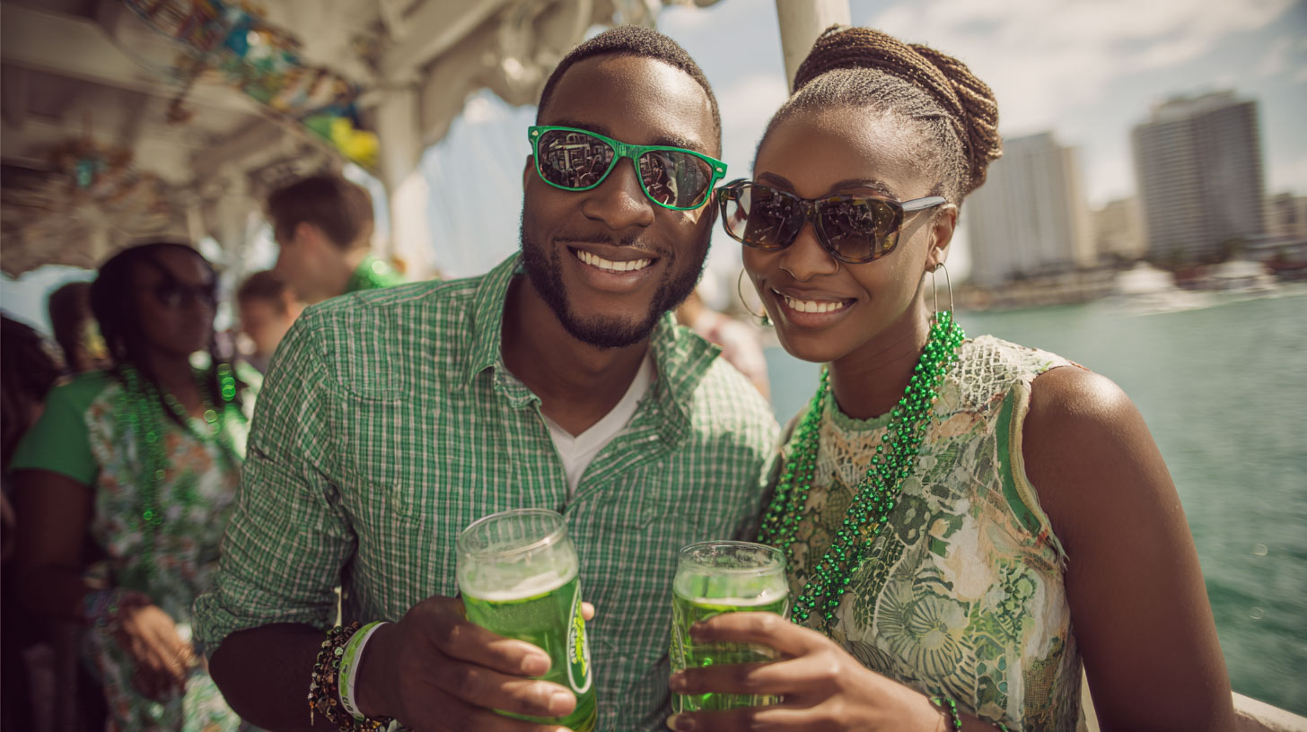 Miami St. Patrick’s Day sightseeing cruises — relaxed 90-minute Biscayne Bay skyline tour departing from Bayside Marketplace