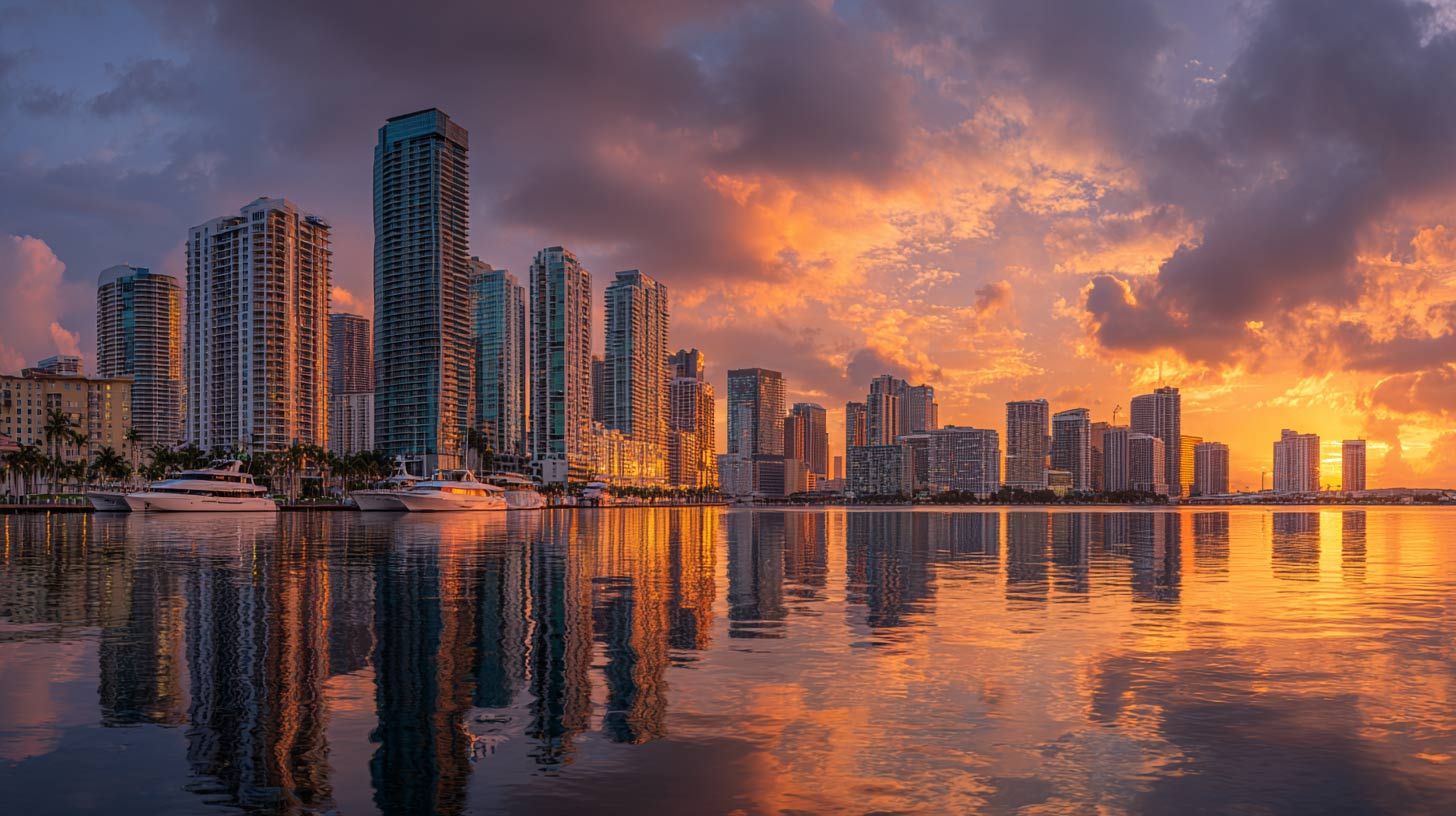 Skyline Miami Cruises — 90-minute Biscayne Bay sightseeing cruise with Downtown Miami and Brickell skyline views departing from Bayside Marketplace